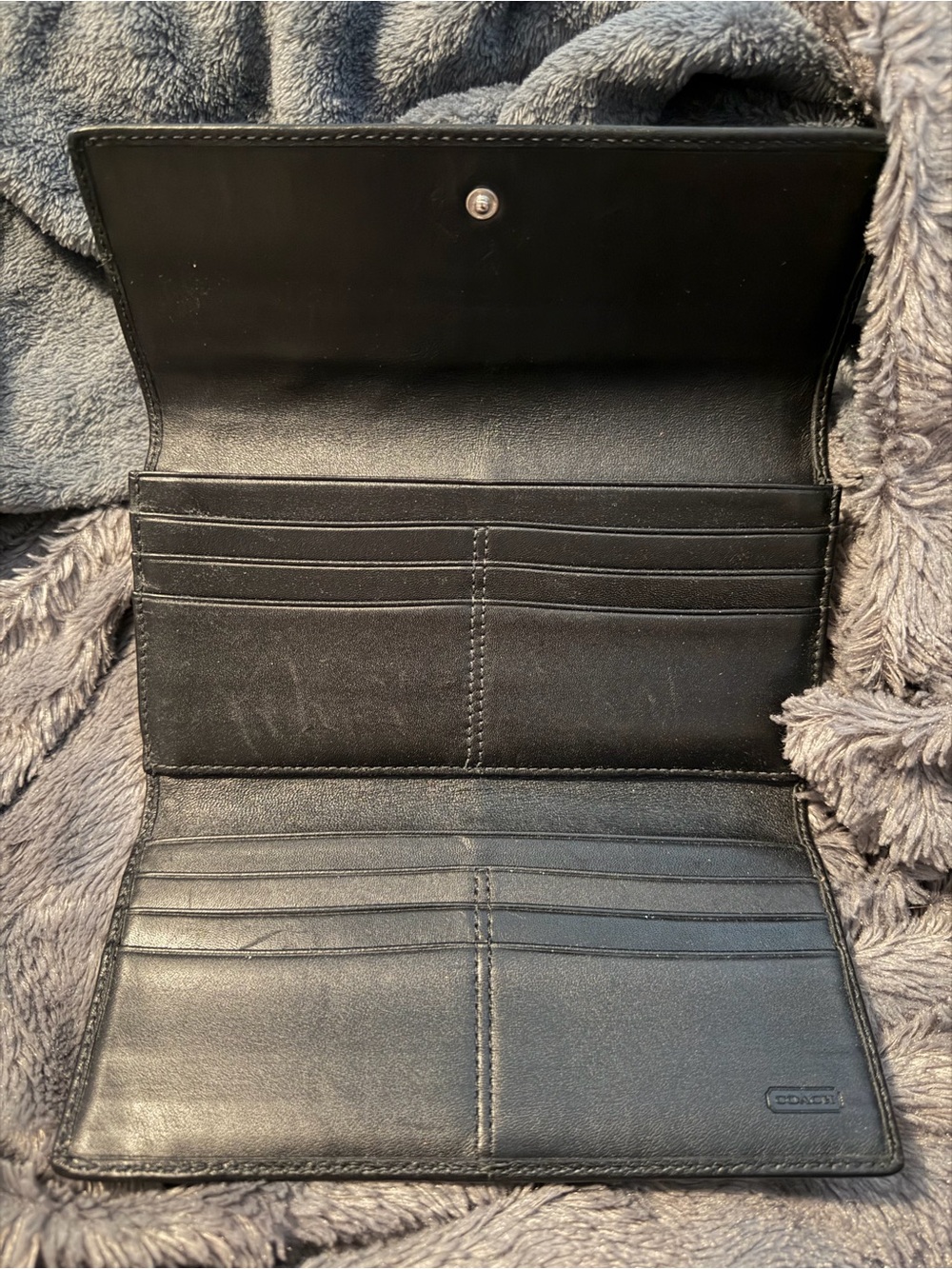 Coach Black Leather Shoulder Hobo with Matching Wallet - Picture 11 of 15